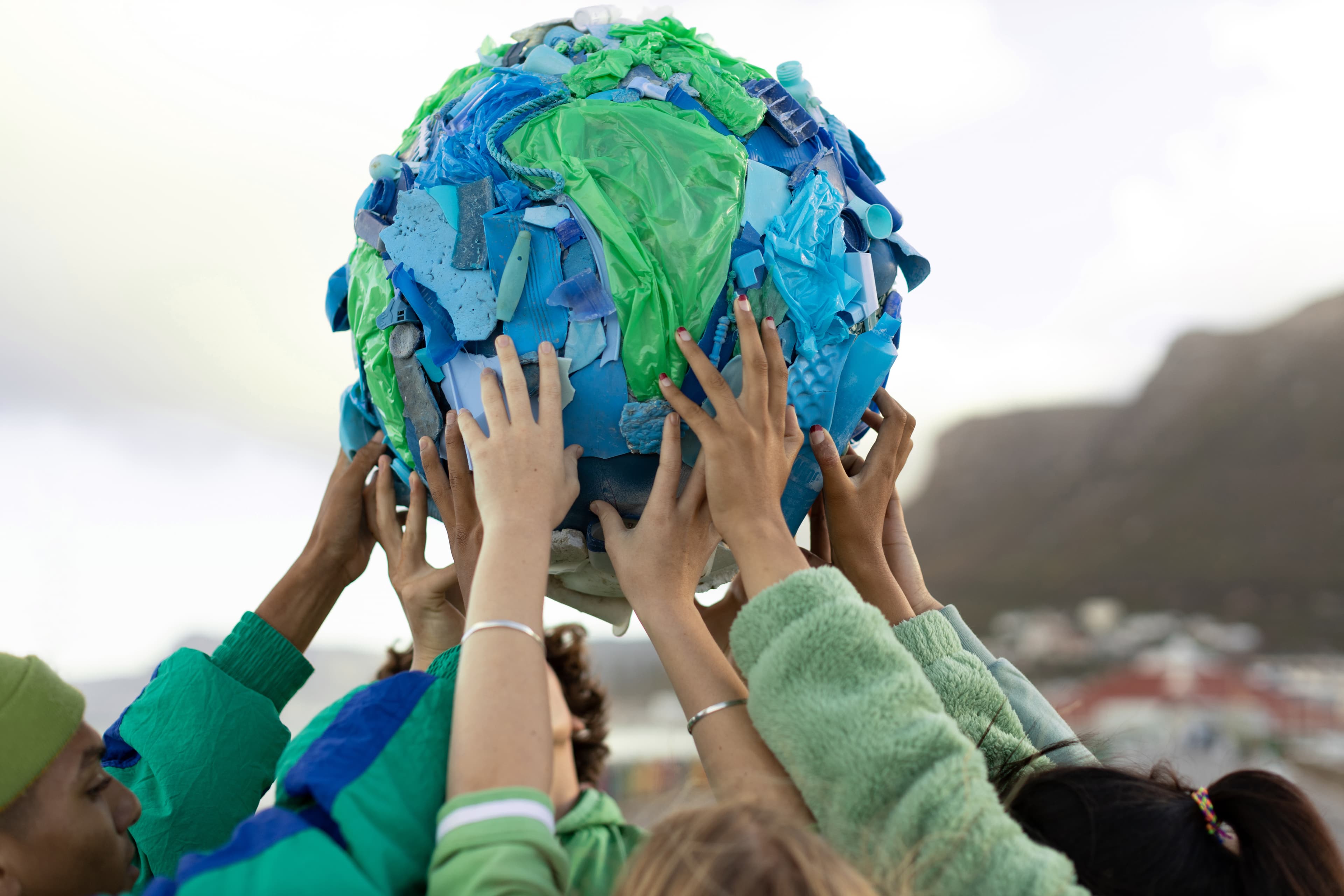 People working on sustainability projects